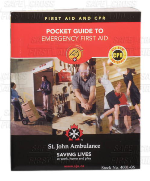 SAFECROSS POCKET FIRST AID GUIDE - S4848